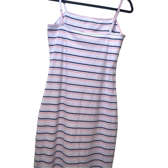 Nike Plus Femme Striped Casual Sporty Maxi Dress Violet Purple Striped - Picture 11 of 13